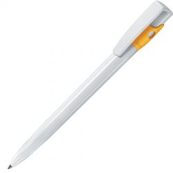 HG8B-YEL8 Lecce Pen KIKI. KIKI, ручка шариковая, желтый/белый, пластик