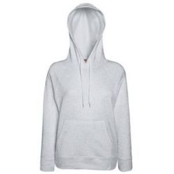 HG15091915 Fruit of the Loom. Толстовка женская "LIGHTWEIGHT", серый_XS, 80% хлопок, 20% полиэстер, 240 г/м2