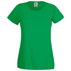 HG1701511223 Fruit of the Loom. Футболка женская "Original T", зеленый_M, 100% хлопок, 145 г/м2