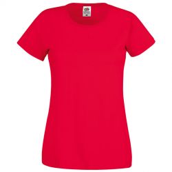 HG1701511231 Fruit of the Loom. Футболка женская "Original T", красный_XS, 100% хлопок, 145 г/м2