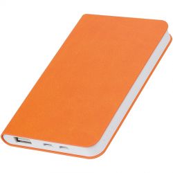 HG1701511359 thINKme. Универсальное зарядное устройство "Softi" (4000mAh),оранжевый, 7,5х12,1х1,1см, искусственная кожа,пл