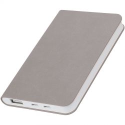 HG1701511364 thINKme. Универсальное зарядное устройство "Softi" (4000mAh),серый, 7,5х12,1х1,1см, искусственная кожа,пласти