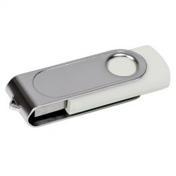 HG1701511135 USB flash-карта "Dropex" (8Гб), белый, 5,5х2х1см,пластик, металл