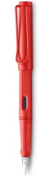 LM22040408 Lamy Safari. Ручка перьевая Lamy 020 safari, Матовый красный (Strawberry), M
