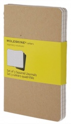 MS23103132 Moleskine. 9788883704932 Блокнот Moleskine CAHIER JOURNAL POCKET 90x140мм обл. кар. 64стр. клетка бежевый (3шт)