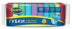 TD20041873 CELESTA Губки хозяйственные. CELESTA губки хозяйственные унив., 10 шт.