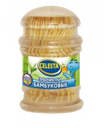 TD200418145 CELESTA Товары для приготовления пищи. CELESTA зубочистки бамбуковые, 200 шт.