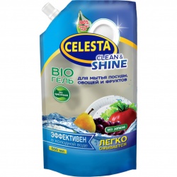 TD200418203 CELESTA Бытовая химия Celesta. CELESTA BIO Гель для мытья посуды, овощей и фруктов 500 мл
