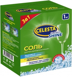 TD200418214 CELESTA Серия для посудомоечных машин. CELESTA PREMIUM Соль для ПММ 1 кг.