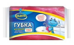 TD20041884 CELESTA Губки хозяйственные. CELESTA Губка для ванной, 1 шт