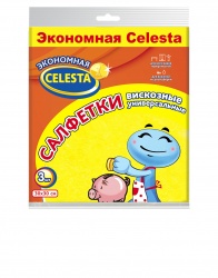 TD200418190 CELESTA Экономная Celesta. Экономная CELESTA Салфетки вискозные 3 шт.