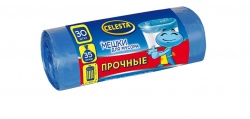 TD200418128 CELESTA Мешки для мусора. CELESTA мешки для мусора 35л 30 шт., синие, прочные