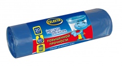 TD200418129 CELESTA Мешки для мусора. CELESTA мешки для мусора, 60 л 20 шт., синие, пов.проч.