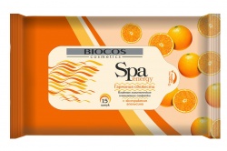 TD2004182 BIOCOS. Салфетки влажные SPA Energy/апельсин уп.15