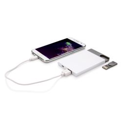 XI170190348 XD Collection. Зарядное устройство с USB–флешкой на 8 ГБ, 2500 mAh, белый