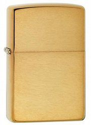 ZP1LI-GLD3 Zippo. Зажигалка ZIPPO с покрытием Brushed Brass, медь/сталь, золотистая, матовая, 38x13x57 мм