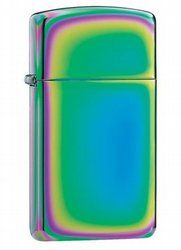 ZP1LI-MLT1 Zippo. Зажигалка ZIPPO Slim® с покрытием Spectrum™, латунь/сталь, разноцветная, глянцевая, 29x10x60 мм