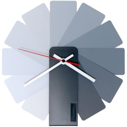 PS2009065 Часы настенные Transformer Clock. Black & Monochrome