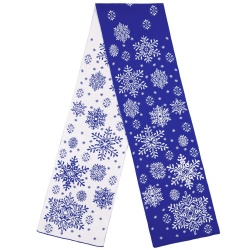 PS2011228 teplo. Шарф Snow Fairy, синий (василек)