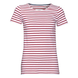 PS22041339 Sol&#39;s. Футболка Miles Women белая с красным
