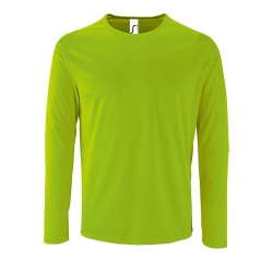 PS183070238 Sol&#39;s. Футболка с длинным рукавом SPORTY LSL MEN неоново-зеленая, размер L