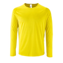 PS2102081736 Sol&#39;s. Футболка с длинным рукавом Sporty LSL Men желтый неон