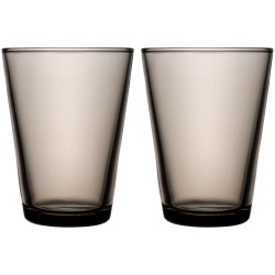 PS2013152 Iittala. Набор больших стаканов Kartio, коричневый