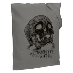 PS2102088116 CoolColor. Холщовая сумка Memento Mori, серая