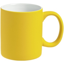 PS2102082513 Кружка Sippy c покрытием софт-тач, желтая
