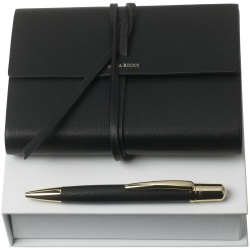 PS2102085885 Nina Ricci. Набор Pensee: блокнот А6 и ручка, черный