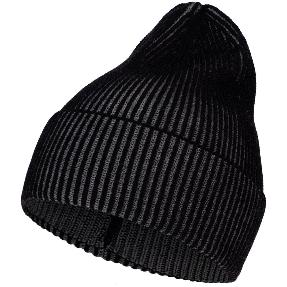 PS2408232979 Sherst. Шапка Nobilis, черная с серым меланжем
