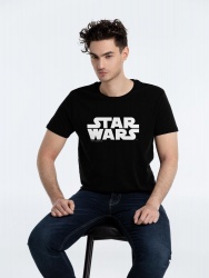 PS2102090975 Футболка Star Wars Glow со светящимся принтом, черная