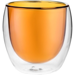 PS2203154862 Стакан с двойными стенками Glass Bubble, желтый