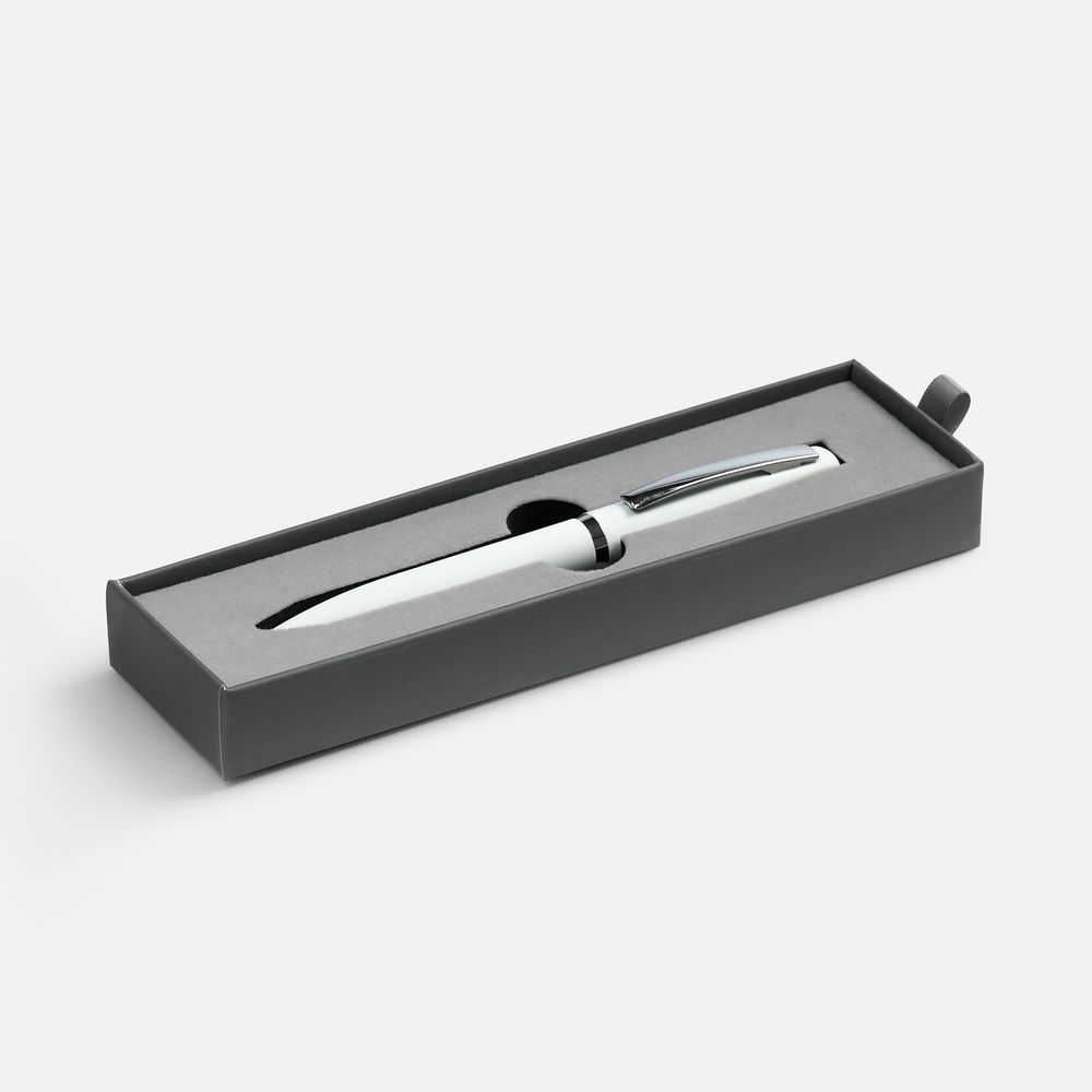 PS1710254788 Ручка шариковая Bolt Soft Touch в футляре, белая