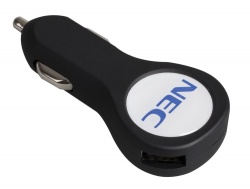 PS15097352 BrandCharger. Автомобильное зарядное устройство с подсветкой Logocharger Slim, черное