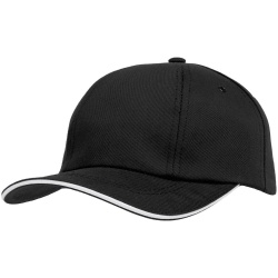 PS2006531 Bizbolka. Бейсболка Bizbolka Canopy, черная с белым кантом