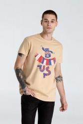 PS240823782 Author&#39;s Захар Ящин. Футболка Don&#39;t You Dare to Underrate Us, песочная