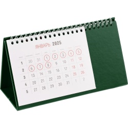 PS2408261843 Адъютант. Календарь настольный Brand, зеленый