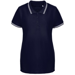 PS2009235 Unit. Рубашка поло женская Virma Stripes Lady, темно-синяя