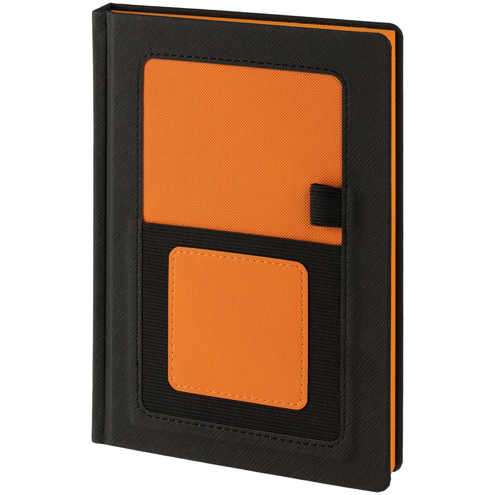 PS2408238660 Контекст. Ежедневник Mobile, недатированный, черно-оранжевый