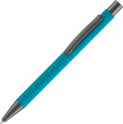 PS2408261495 Open. Ручка шариковая Atento Soft Touch, бирюзовая