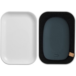 PS2006109 Аккумулятор с беспроводной зарядкой Pebble Wireless 9000 мАч, серо-синий