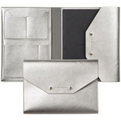 PS2102085848 Hugo Boss. Папка Elegance с блокнотом А5, серебристая