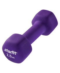 PS2102089351 Starfit. Гантель Atlas 2,5 кг, фиолетовая