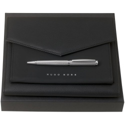 PS2102085849 Hugo Boss. Набор Sophisticated: папка и ручка, черный