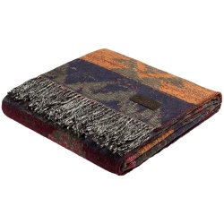 PS2006630 Marzotto. Плед Navajo, сине-бордовый