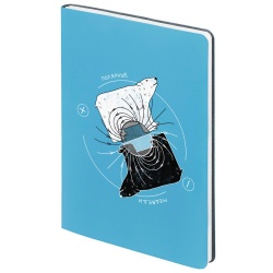 PS2015240 CoolColor. Ежедневник &laquo;Полярные медведи&raquo;, недатированный, голубой