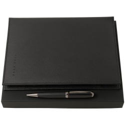 PS2102085842 Hugo Boss. Набор Hugo Boss: папка с аккумулятором 8000 мАч и ручка, черный