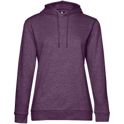 PS2102084562 BNC. Толстовка с капюшоном женская Hoodie, фиолетовый меланж