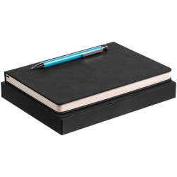 PS2203156343 Набор Magnet с ежедневником, черный с голубым